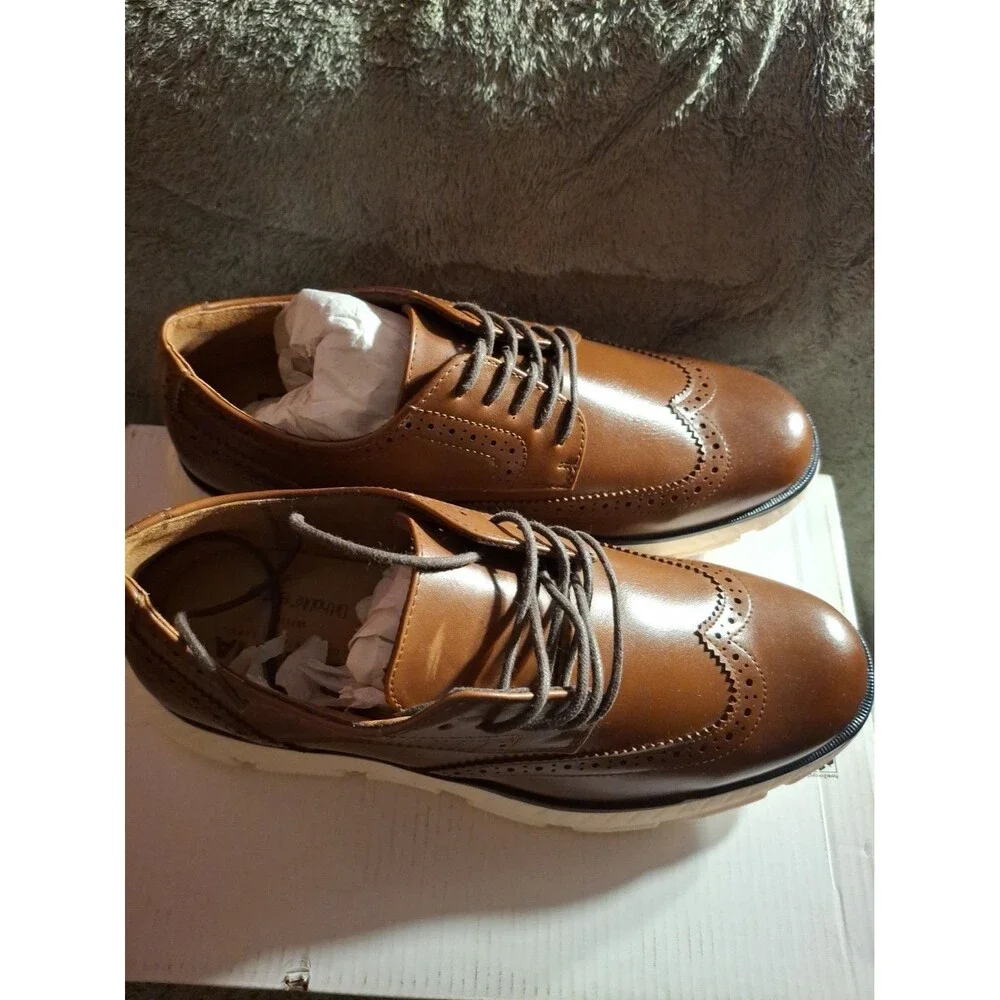Sonoma Goods For Life Morantt Oxford Wingtip OrthoLite Eco Brown 7.5 M